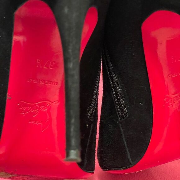Authentic Christian Louboutin So Kate Black Booties Sz 37.5 - Picture 10 of 14